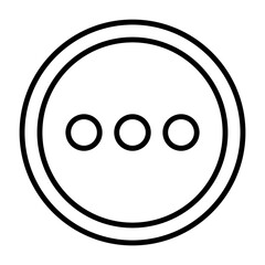 Fototapeta premium More Outline Icon Style