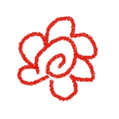 花まる（クレヨン風）
