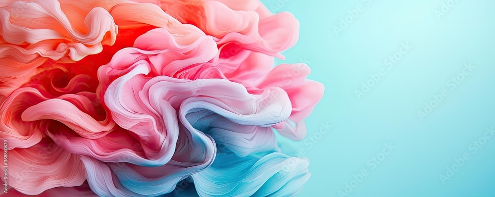 Poster ink abstract background idea. colorful abstract swirl design with soft gradients and vibrant hues ag