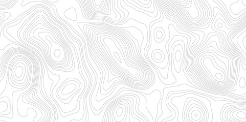 Abstract black and white topographic contours lines of mountains. Topography map art curve drawing. vector illustration Topography map art curve drawing.

