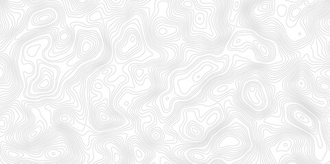 Abstract black and white topographic contours lines of mountains. Topography map art curve drawing. vector illustration Topography map art curve drawing.   © md