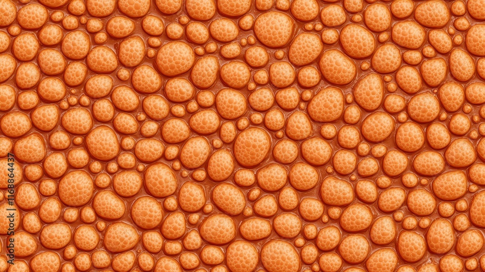 Poster orange textured background with bubbles and dots for design use