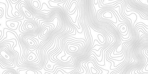 Abstract black and white topographic contours lines of mountains. Topography map art curve drawing. vector illustration Topography map art curve drawing.

