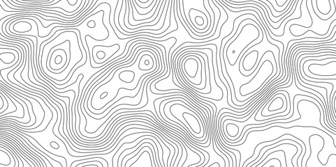 Abstract black and white topographic contours lines of mountains. Topography map art curve drawing. vector illustration Topography map art curve drawing.

