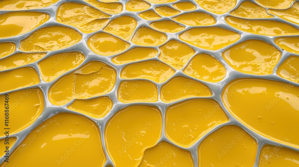 Aufkleber abstract yellow texture with irregular shapes and smooth surface