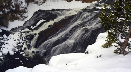 Yellowstone Winter Snow Melting