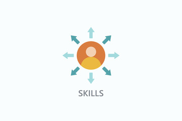 Skills Isolated Vector, Icon Or Logo Sign Symbol Illustration