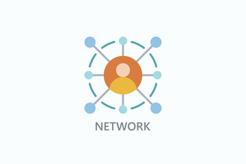 Network Isolated Vector, Icon Or Logo Sign Symbol Illustration