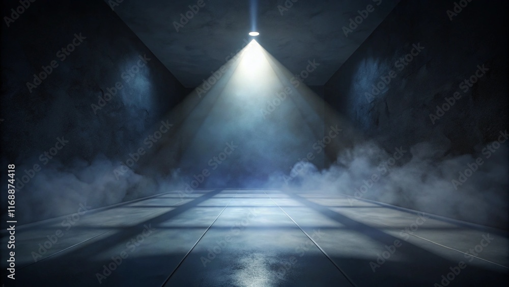 Poster design a minimalist background focusing on shadows and light. use a mix of dark grays and blacks, wi