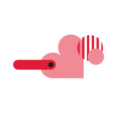 Decorative Heart Illustration in modern style