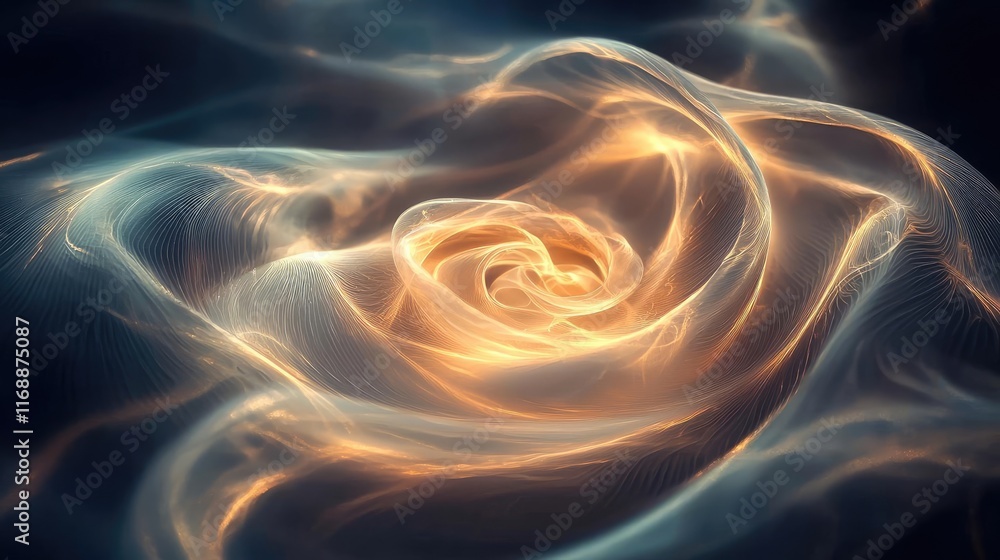 Poster galaxy abstract background concept. a mesmerizing abstract representation of a glowing rose with swi