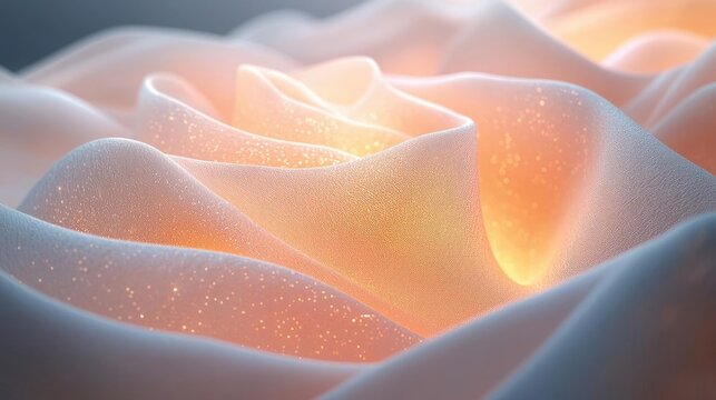 Galaxy abstract background concept. Delicate rose petals glowing softly, showcasing unique textures and light.