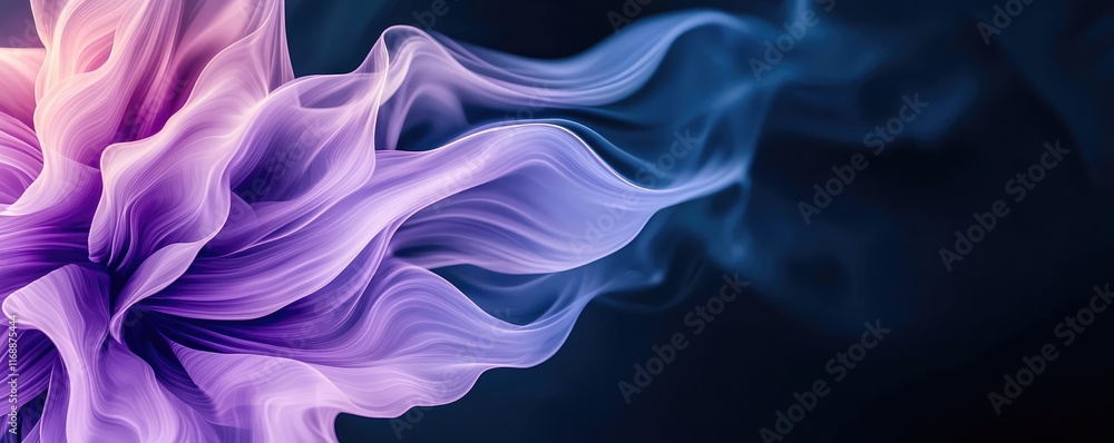 Aufkleber burst abstract background idea. abstract swirling patterns in purple and blue hues create an etherea