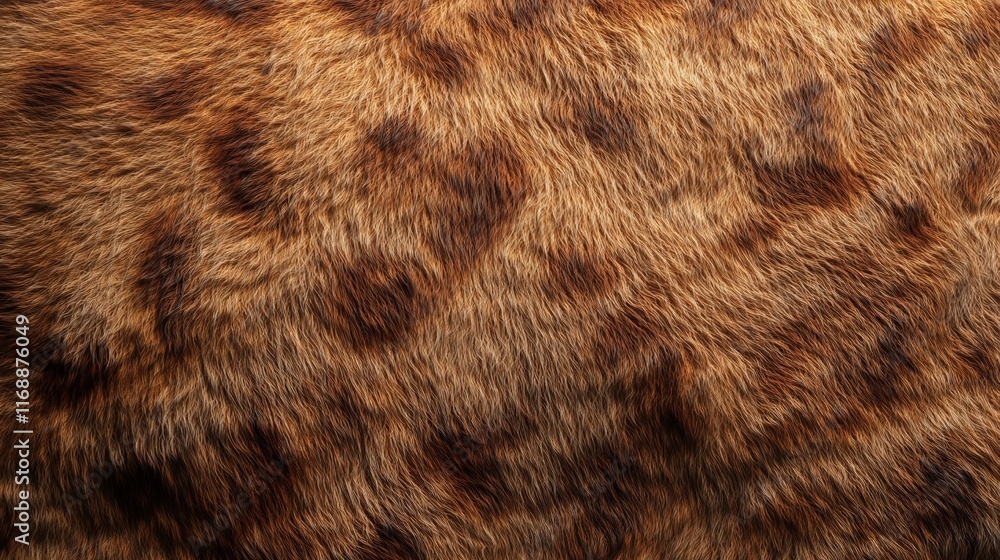 Poster close-up of wild animal fur texture with intricate patterns and natural chaos in color and design fo