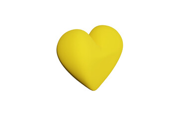 heart shaped yellow paper