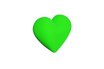 green heart shape