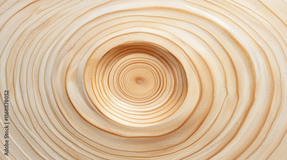 Poster close-up of natural wood grain with circular patterns and texture
