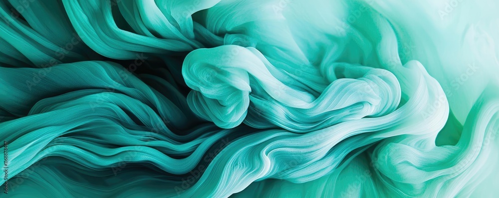 Poster grungy abstract background concept. abstract fluid art with vibrant teal and green swirling patterns