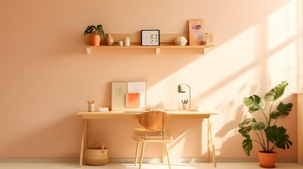 Minimalist Home Office Workspace With Natural Light