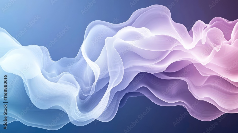 Poster burst abstract background idea. elegant abstract waves in blue and pink, creating a serene and moder