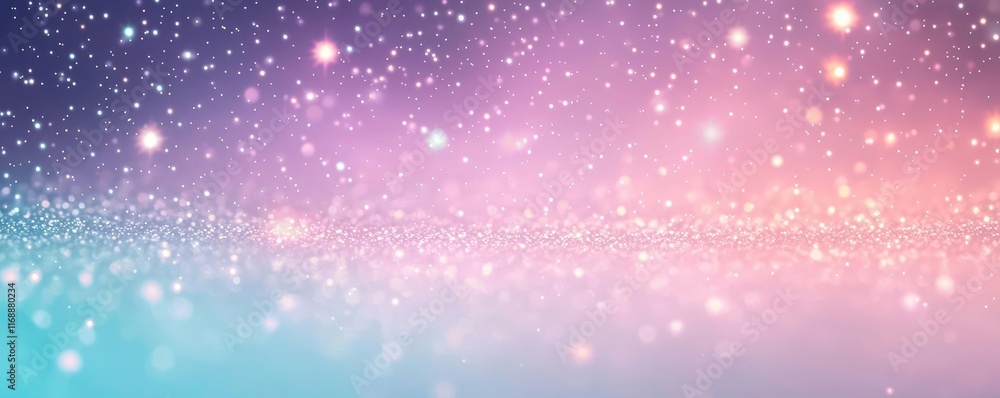 Poster galaxy abstract background concept. a vibrant gradient of colors with sparkling stars in a dreamy at