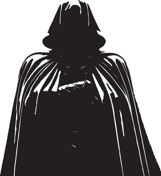 Cloaked Villain Vector Illustration