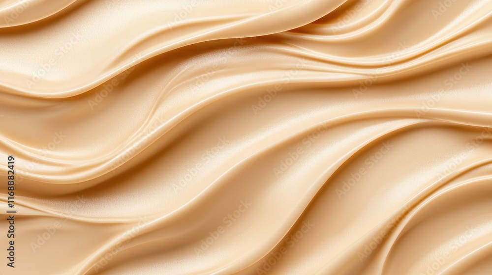 Poster elegant smooth silk fabric with soft waves and subtle texture