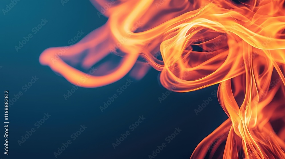 Poster burst abstract background idea. dynamic flames create an abstract design, showcasing vibrant orange 
