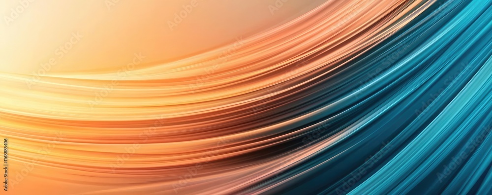 Poster burst abstract background idea. vibrant abstract waves in orange and blue create a dynamic visual ex