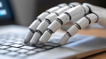 Business Smart Automation Processes Optimization streamlined workflows in smart offices with AI-driven systems Stock Photo with side copy space