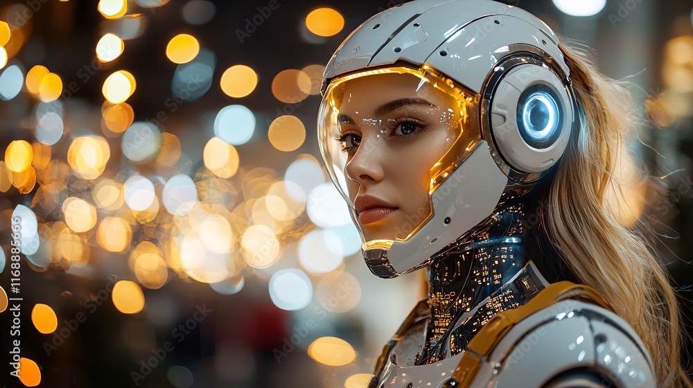 Leinwandbilder Business Smart Automation Processes Optimization streamlined workflows in smart offices with AI-driven systems Stock Photo with side copy space