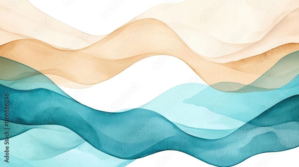 Poster grungy abstract background concept. a serene abstract background with flowing waves in soft colors o