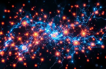 Obraz premium Ethereal Bioluminescent Constellation - Art Nouveau Style