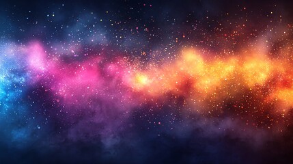 Fototapeta premium Business Smart Cloud Solutions Scalability flexible cloud infrastructure visualized through vibrant graphics Stock Photo with side copy space