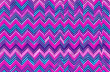 Vibrant Geometric Chevron Pattern in Pastel Pink and Purple