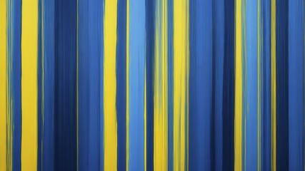 Digital abstract background with vertical streaks of vibrant blue and yellow, creating a dynamic, flowing effect with depth and movement.