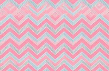 Vibrant Multicolored Chevron Pattern Wallpaper