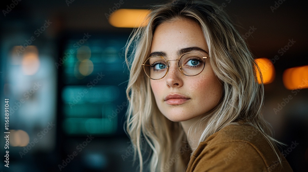 Aufkleber Business Smart Automation Processes Optimization factories utilizing AI-driven quality control systems Stock Photo with side copy space