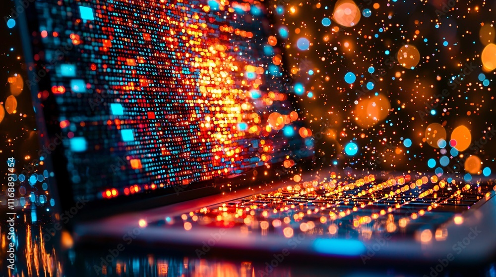 Poster Business Smart Data Analytics Insights streamlined analytical processes for strategic business insights Stock Photo with side copy space