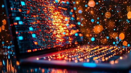 Business Smart Data Analytics Insights streamlined analytical processes for strategic business insights Stock Photo with side copy space