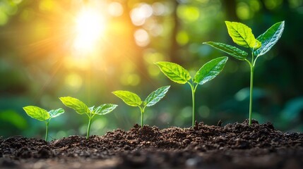 Business Smart Sustainable Strategies Growth collaborative green initiatives for business advancement Stock Photo with side copy space