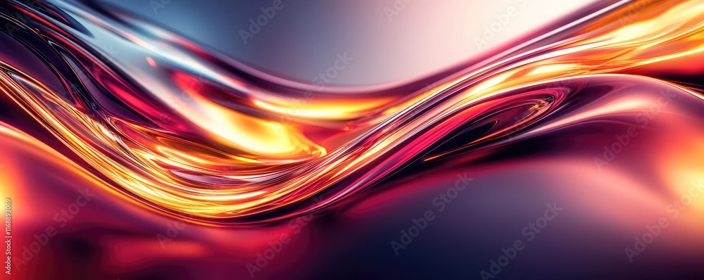 Aufkleber burst abstract background idea. vibrant abstract waves with dynamic colors swirling elegantly togeth