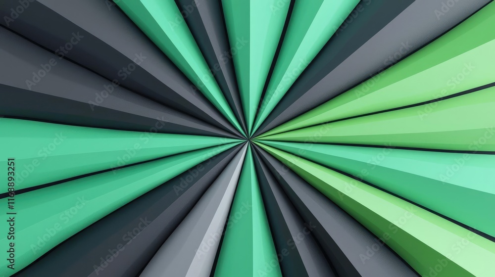 Poster burst abstract background idea. abstract geometric design featuring vibrant green and gray lines con