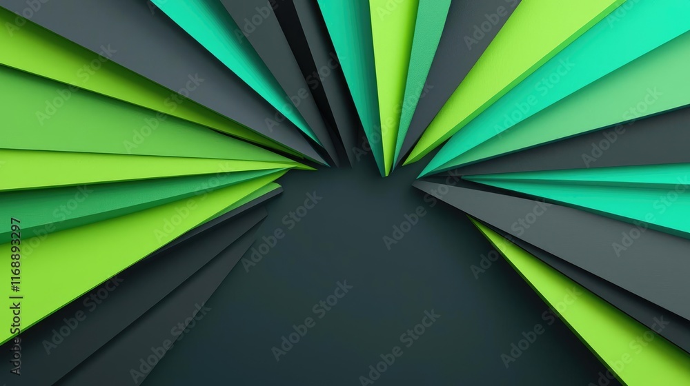 Poster burst abstract background idea. a vibrant abstract design featuring sharp geometric shapes in variou