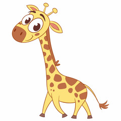 Obraz premium Vector giraffe Isolated, Isolated, Animals, Editable