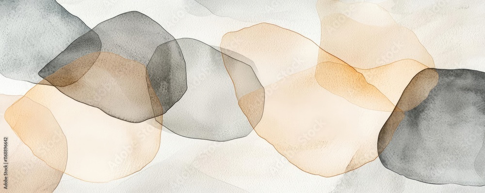 Poster grungy abstract background concept. a colorful abstract watercolor illustration with soft shapes and