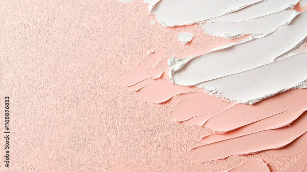 Poster grungy abstract background concept. abstract art with pink and white paint textures on canvas backgr