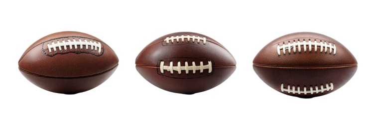 American football ball Rugby Ball isolated on white 