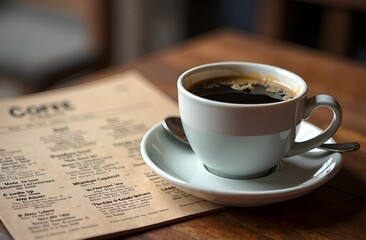 чашка кофе с местом для текста 