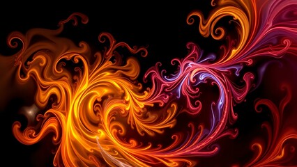 Vibrant Fractal Flames Dance Across the Screen